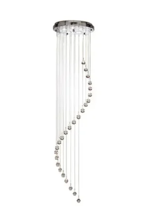 Lampada a sospensione Hallway con cristalli 180 cm Occasione