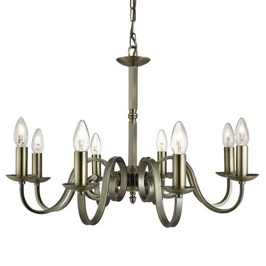 Lampadario Richmond ottone anticato, 8 luci Compra Adesso