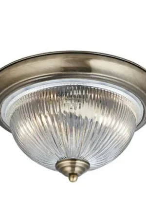 Compra Oggi Stesso Plafoniera American Diner IP44, ottone anticato