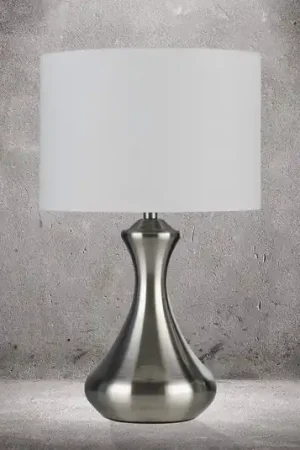 Consegna Rapida Lampada da tavolo Touch 2750, argento satinato