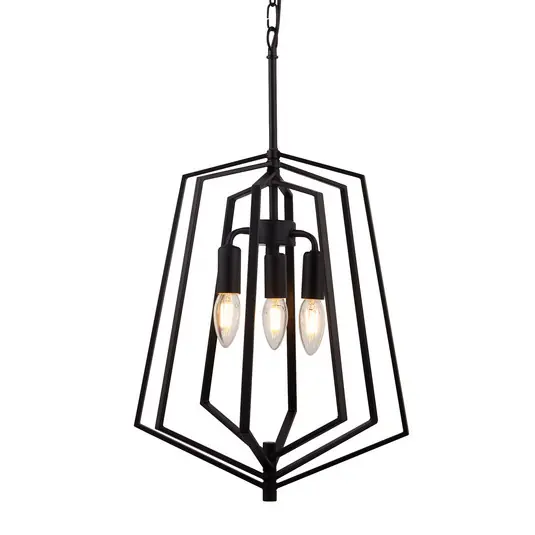 Lampada sospensione Slinky, 3 luci, nero, Ø 35 cm Più Venduto