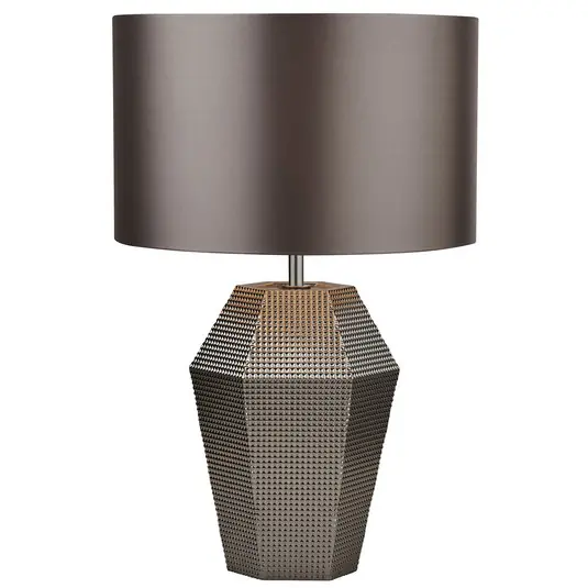 Prezzo Conveniente Lampada da tavolo Polygon con base di vetro