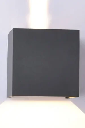 Applique da esterni LED Davos angolare, on/off, grigio scuro Promozione Esclusiva