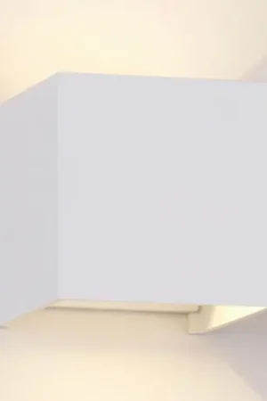 Applique da esterni LED Davos angolare, on/off, bianco Di Tendenza