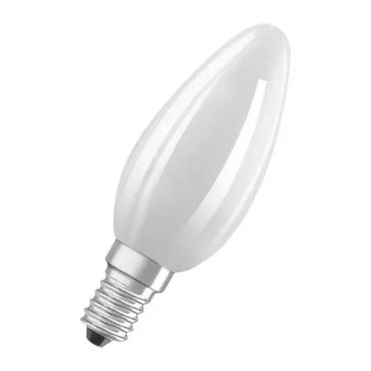 OSRAM LED candela E14 Classic B 5,5W 2.700K satin Pagamento Sicuro