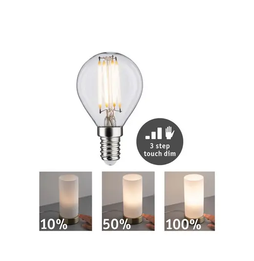Bestseller Paulmann gocce LED E14 5W filamento dimmerabile a 3 fasi