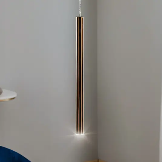 Lampada LED a sospensione Varas, 1 luce, oro Offerta Del Giorno