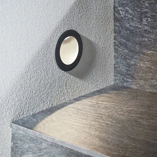Solo Oggi Applique a LED da incasso Pordis, IP65, rotonda