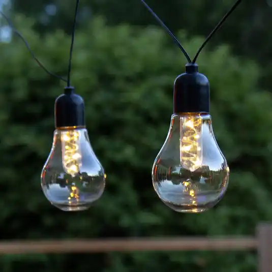 Catena luminosa LED Glow, batteria, trasparente Super Prezzo