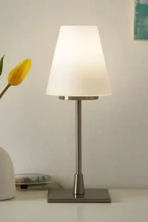 Lampada da tavolo Lucy Big funzione touch, bianca Non Perdere