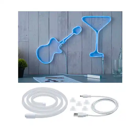 Paulmann Striscia LED Neon Colorflex USB 1 m blu Promozione
