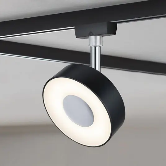 Paulmann URail Spot Circle nero dimming 2.700 K Occasione Imperdibile