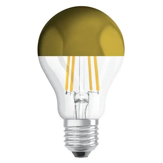 Spedizione Espresso OSRAM LED E27 Mirror oro 6,5W 2.700K