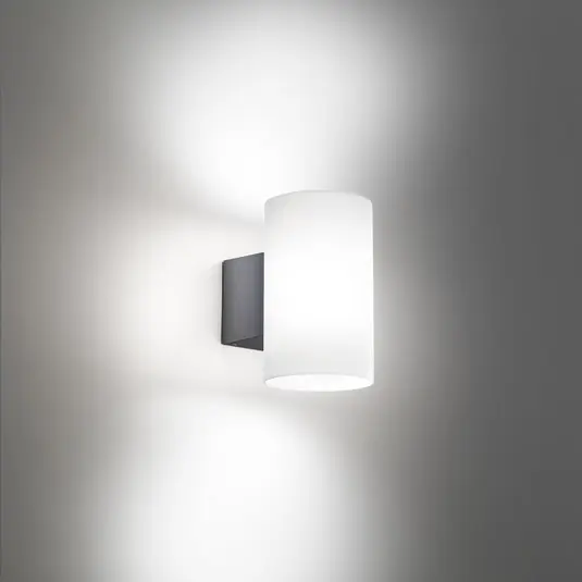 Quantità Limitata Applique da esterni LED Bianca, grigio scuro, plastica