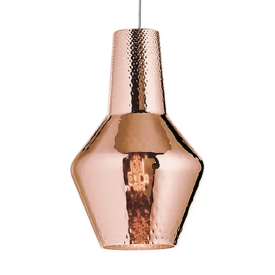 Lampada a sospensione Romeo 130 cm oro rosa metallizzato Professionale