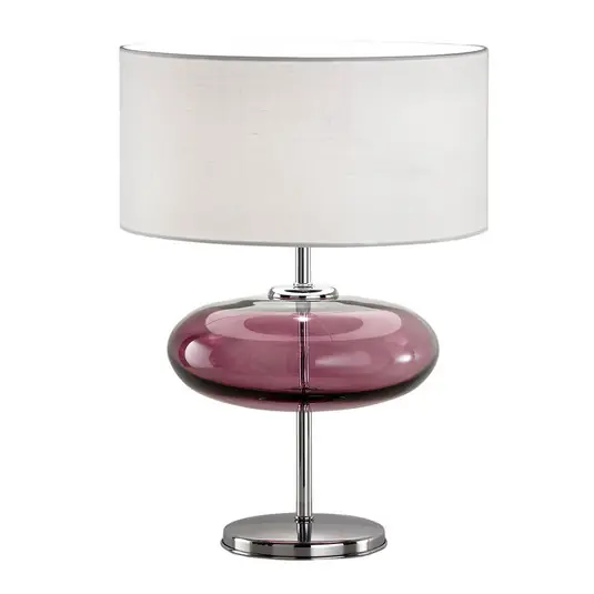 Offerta Lampo Lampada da tavolo Show Elisse 62 cm elemento in vetro rosa