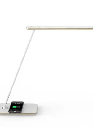 Lampada LED da scrivania Orbit, induzione, dorata Reso Gratuito