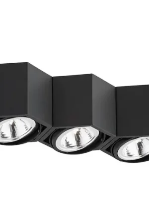 Promo Stagionale Plafoniera Elvas orientabile a 3 luci nero