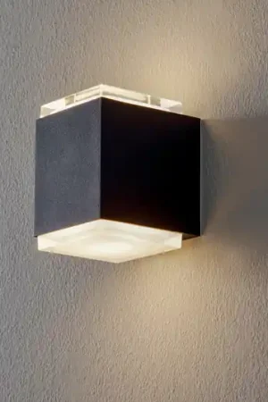 BEGA 50063 applique LED 3.000K 9 cm nero satinato Professionale