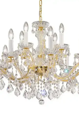 Più Venduto KOLARZ Maria Louise lampadario, oro 24 kt, 12 luci