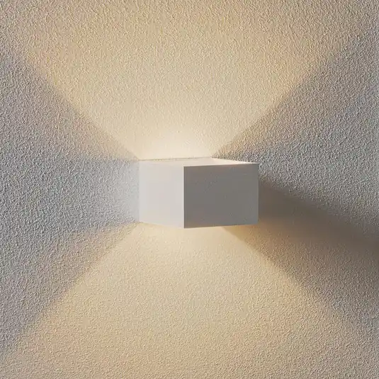 Novità SLV Applique a LED Logs In, bianco/bianco, alluminio, larghezza 10 cm
