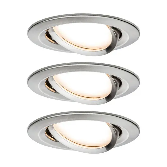 Paulmann Slim Coin set 3 faretti orientabili ferro Spedito Oggi