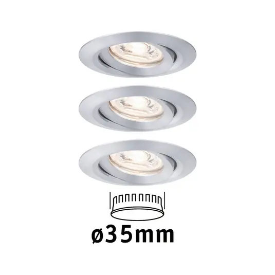 Subito Disponibile Paulmann Nova mini spot 3x orientabile alluminio