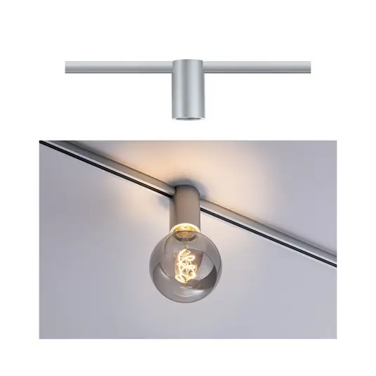 Pagamento Sicuro Paulmann URail Ceiling Socket E27, cromo satinato