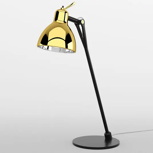 Rotaliana Luxy T0 Glam lampada da tavolo nero/oro Prezzo Scontato