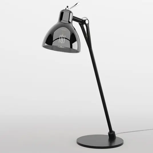 Lampada da tavolo Rotaliana Luxy T0 Glam, nero/fumo, 52 cm Spedizione Espresso