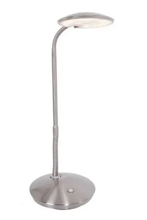 Zenith - lampada LED da tavolo con dimmer, acciaio Occasione Imperdibile