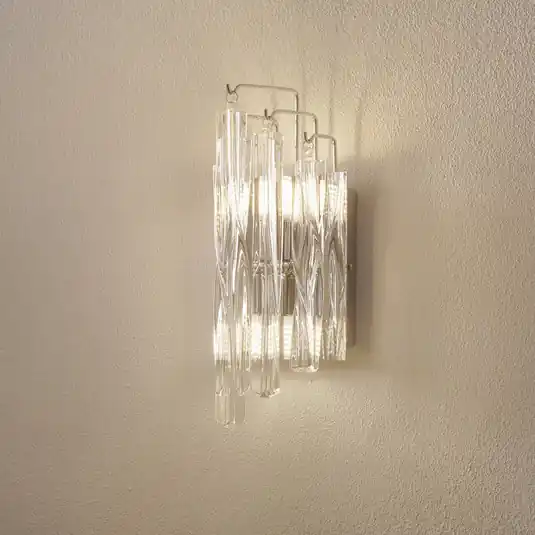 Applique Manacor in vetro cristallo con LED Ultima Occasione