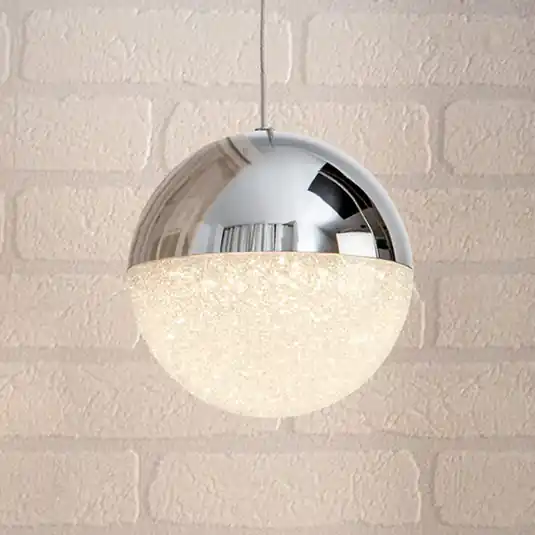 Lampada a sospensione LED, cromo, 1 luce, Ø 12 cm Must-Have