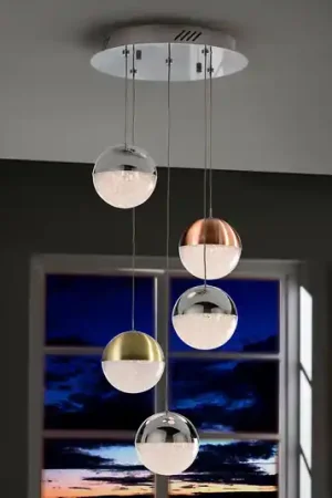 Direttamente Dal Produttore Sospensione LED Sphere a 5 luci, multicolore