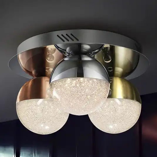 Prezzo Ridotto Plafoniera LED Sphere a 3 luci, multicolore