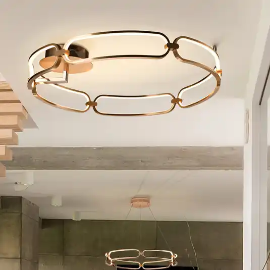 Plafoniera Colette LED, 6 luci, oro rosa Ultime Pezzi