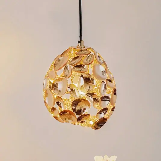 Acquista Ora LED sospensione Narisa Ø 18 cm oro rosé/marrone
