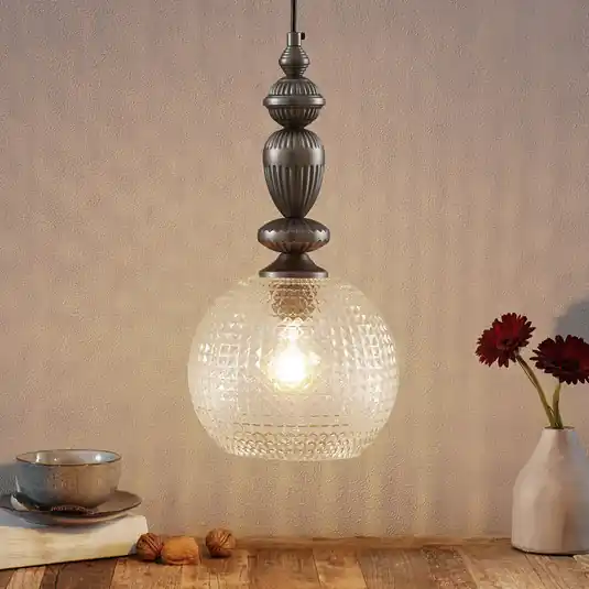 Lampada a sospensione Talisa con vetro decorativo Soddisfatti O Rimborsati