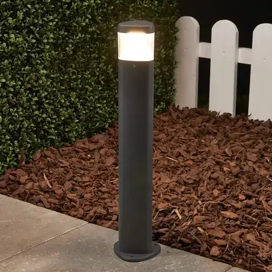Lucande Lampioncino LED Milou, altezza 50 cm, antracite, alluminio Miglior Prezzo