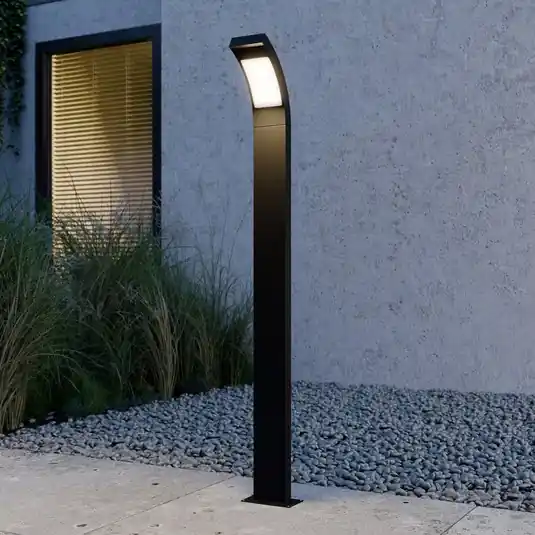 Bestseller Lucande lampione a LED Juvia, 100 cm, antracite, metallo, IP54