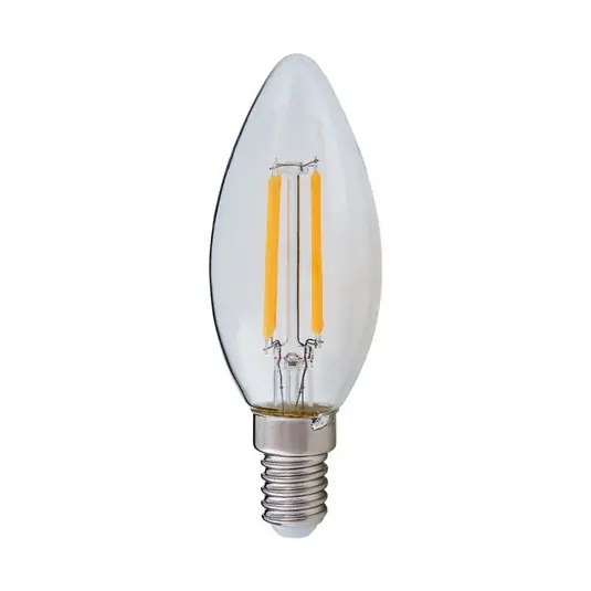Lampadina LED Lindby, a forma di candela, E14, 4 W, trasparente, 2.700 K Acquista Ora