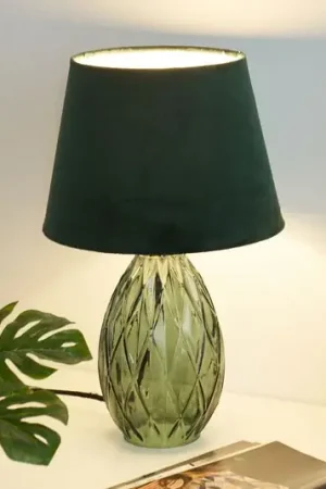 Pauleen Crystal Velvet da tavolo con base di vetro Promo Stagionale