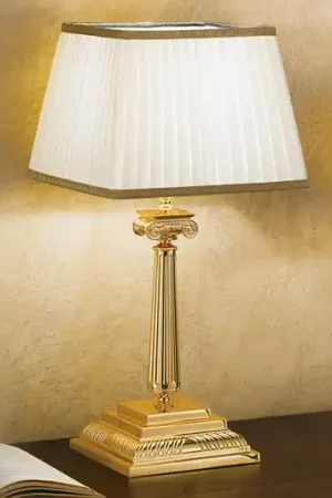 Lampada tavolo Sarafine paralume Pongé, alta 51 cm Nuovo Arrivo