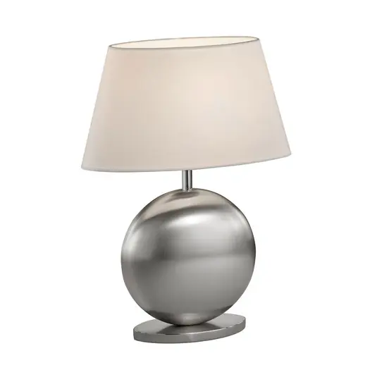 Prezzo Basso BANKAMP Asolo da tavolo, bianco/nichel, alta 41cm