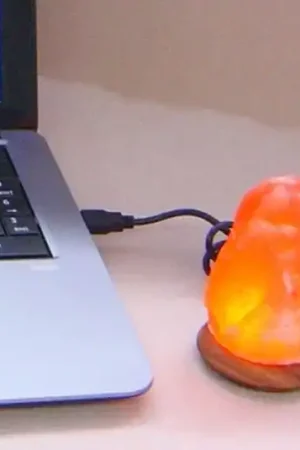 Spedito Oggi Lampada di sale a LED Compus con USB per computer&Laptop