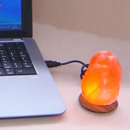 Spedito Oggi Lampada di sale a LED Compus con USB per computer&Laptop