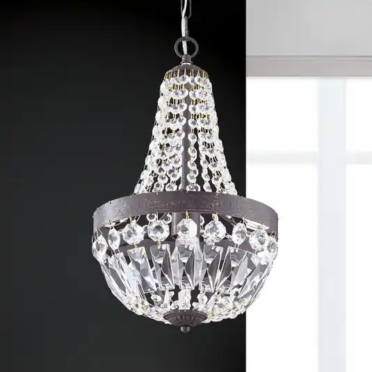 Vendita Finale Lampada a sospensione Arila, catene di cristallo, Ø 25 cm