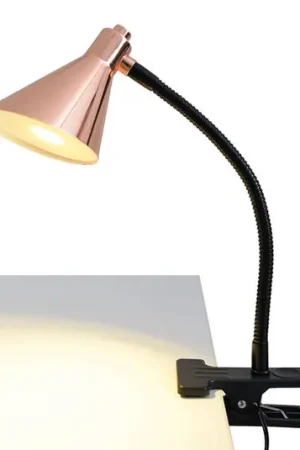 Lampada LED a morsetto Janita color rame Offerta Lampo
