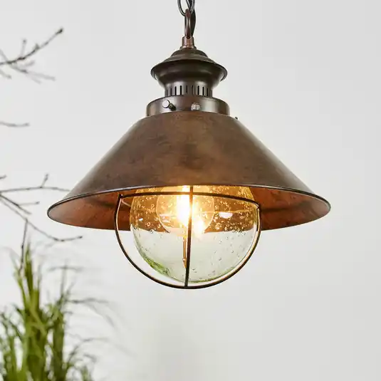 Lampada sospesa Nautica in look anticato, 26 cm Direttamente Dal Produttore