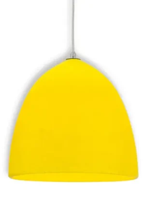 Lampada a sospensione Fancy in silicone giallo Vendita Finale